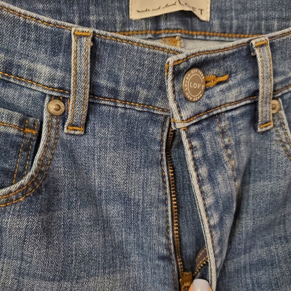 Loft Skinny Jeans Raw Hem - Picture 7 of 9